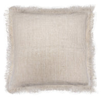 Housse de Coussin à Franges en Lin - Classique - 45cm x 45cm