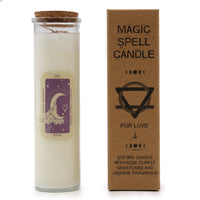 Magic Spell Candle - Love - Jasmine - Rose quartz