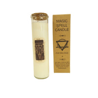 Magic Spell Candle - Balance - Ylang Ylang - Black Agate & White Jasper