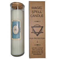 Magic Spell Candle - Protection - Dragons Blood - Sodalite