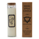 Magic Spell Candle - Seduction - Ylang Ylang & Patchouli - Mixed Gemstones
