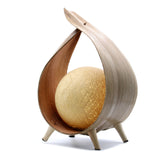 Handgefertigte natürliche Kokosnusslampe – natürliche Schleife