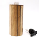 Distributeur de Savon Naturel - Bois de Teck - Cylindrique