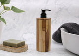 Distributeur de Savon Naturel - Bois de Teck - Cylindrique