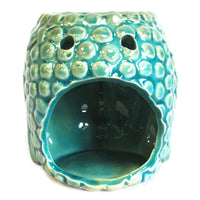 Ceramic Oil Burner - Buddha Head - Blue
