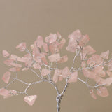 Gemstone Tree With Organite Base - Rose Quartz - 80 Stone