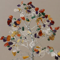 Edelsteinbaum mit Organitbasis – Multi Gem – 160 Steine