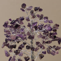 Edelsteinbaum mit Organitbasis – Amethyst – 160 Steine