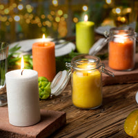 Pure Olive Wax Candle - Yellow