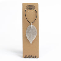 Real Leaf Jewellery - Necklace - Silver