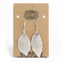 Real Leaf Jewellery - Earrings - Silver