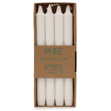 Pure Natural Wax Dinner Candle - White