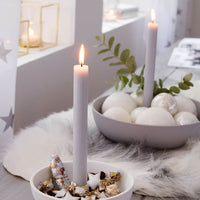 Pure Natural Wax Dinner Candle - White