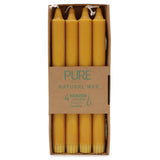 Pure Natural Wax Dinner Candle - Yellow