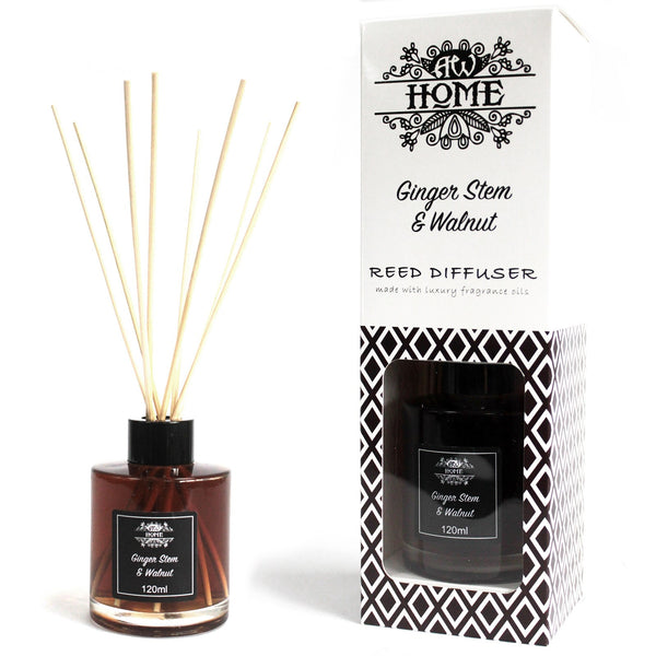Home Fragrance Reed Diffuser - Ginger Stem & Walnut - 120ml