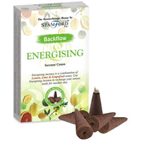 Aromatherapy Backflow Incense Cones - Energising - Lemon/Lime/Grapefruit