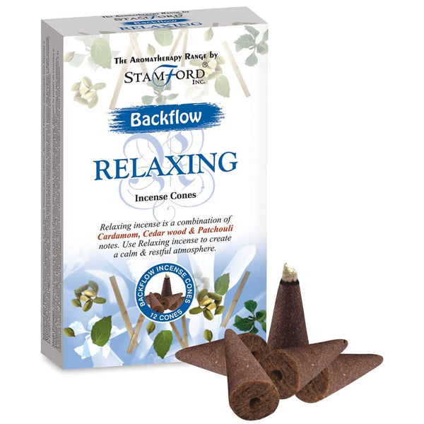 Aromatherapy Backflow Incense Cones - Relaxing - Cinnamon/Cedar Wood/Patchouli