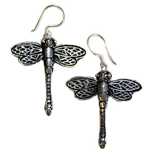 Silver Animal Earrings - Dragonflies