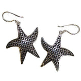Silver Animal Earrings - Star Fish