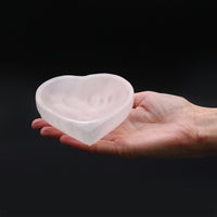 Selenite Bowls - Heart - 10cm