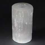 Natural Selenite Candle Holders - Cylinder - 15cm