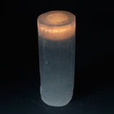 Natural Selenite Candle Holders - Cylinder - 20cm