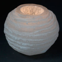 Natural Selenite Candle Holders - Snowball