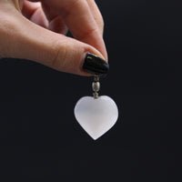 Selenite Pendants - Heart