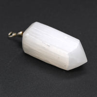 Selenite Pendants - Obelisk