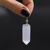 Selenite Pendants - Obelisk