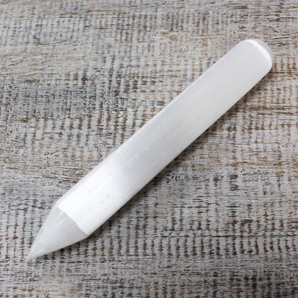 Selenite Wand - 16cm - 1 End Pointed