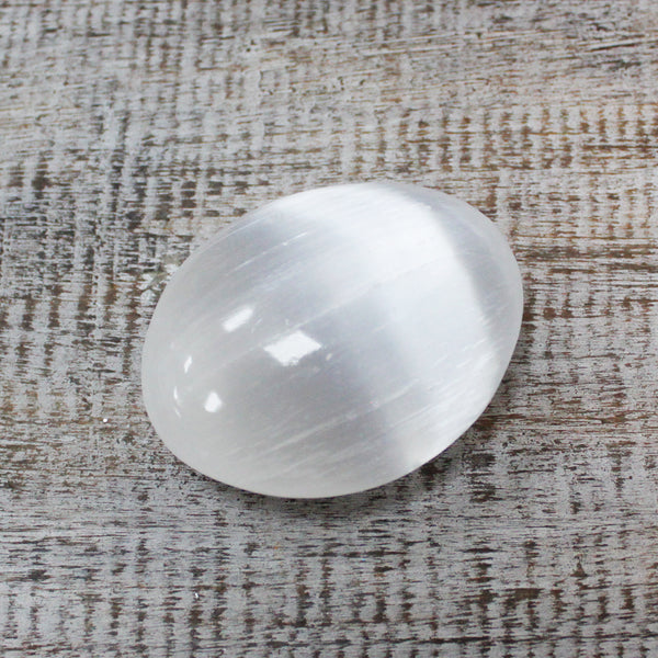 Selenite Palm Stone - 6.5cm