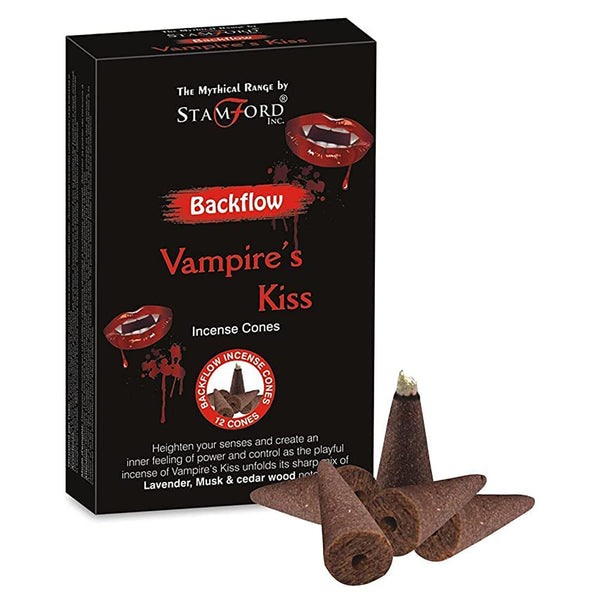 Mythical Backflow Incense Cones - Vampire's Kiss - Lavender, Musk, & Cedar Wood