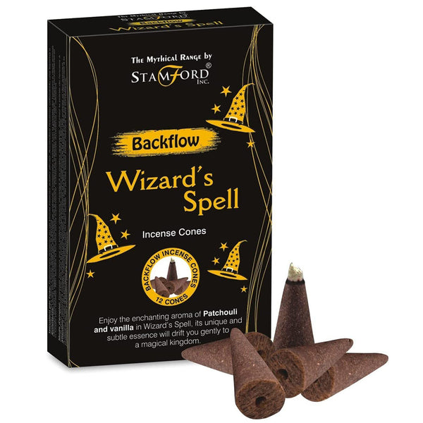 Mythical Backflow Incense Cones - Wizard's Spell - Patchouli & Vanilla