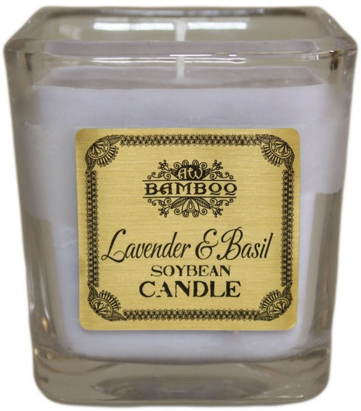 Natural Soy Wax Jar Candles - Lavender & Basil