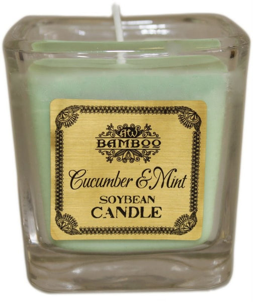 Natural Soy Wax Jar Candles - Cucumber & Mint
