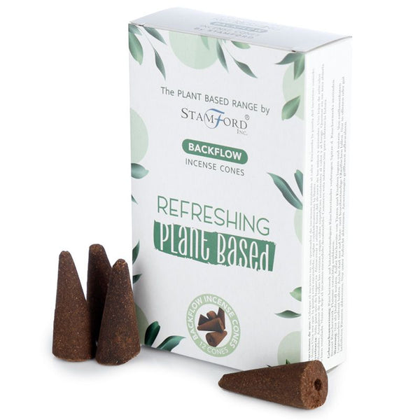 Plant Based Backflow Incense Cones - Refreshing