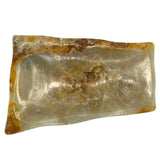 Handgefertigte Seifenschale – Honig-Onyx – Natur