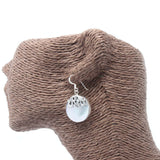 Handmade Shell & Silver Earrings  - Mother Of Pearl - Classic Disc