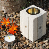 Hand Crafted Sandstone Oil Burners - Combo Square