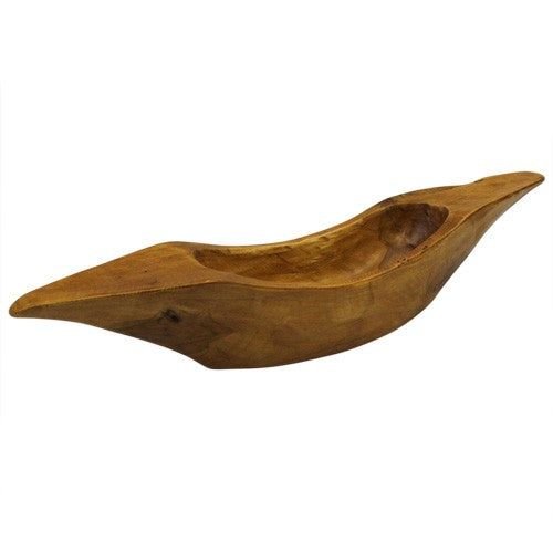 Hand Carved Teak Root Bowl - Greek Style Bowl - 45cm