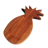 Planche à découper en bois de teck sculpté à la main - Ananas