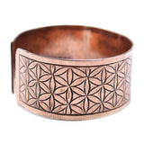 Handcrafted Tibetan Bangles - Copper - Flower Of Life