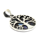 Silver Jewellery - Tree Of Life - Pendant - Abalone - 22mm