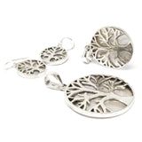 Silver Jewellery - Tree Of Life - Pendant - Mother Of Pearl - 22mm