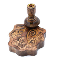 Hand Crafted Backflow Incense Burner - Mango Wood - Tree Of Life - MysticSoul_108